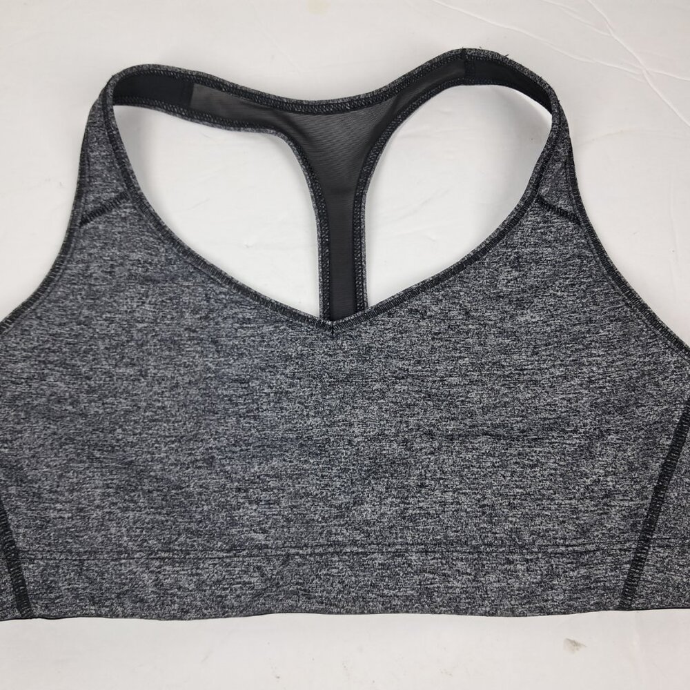 VSX Sport Victoria's Secret The Player Black/Gray Racerback Sports Bra Medium - Picture 4 of 8